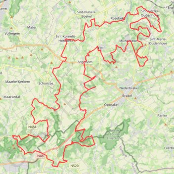 Ardennes flamandes GPS track, route, trail