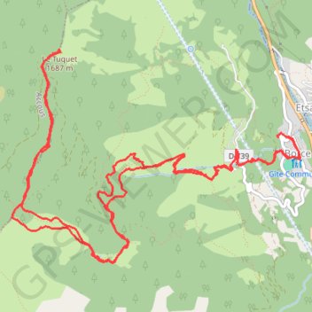 Tuquet 2017 12 04 GPS track, route, trail