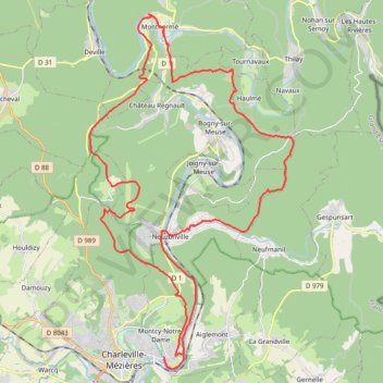 Les 4 fils Aymons GPS track, route, trail