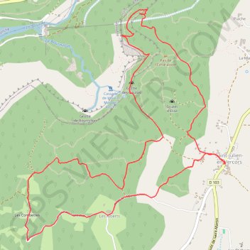 Gouffre de Bourmillon GPS track, route, trail