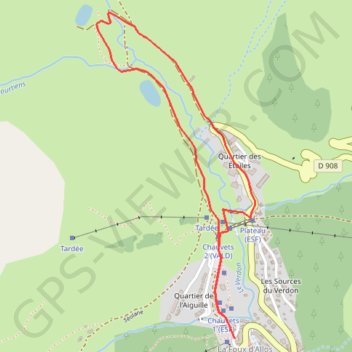Les sources du Verdon GPS track, route, trail