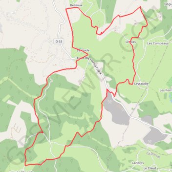 Lestrade La Chapelle Mouret GPS track, route, trail