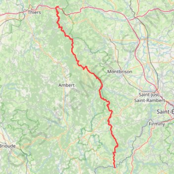 Retournac - Chabreloche GPS track, route, trail