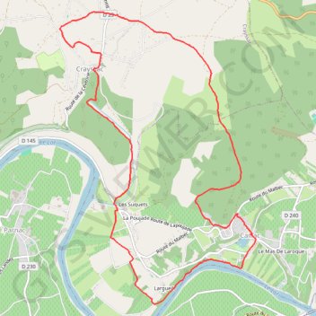 Caillac Crayssac GPS track, route, trail