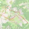 Combau - Tête Chevalière - Chaumailloux - 4 Chemins de Jasneuf - Fontaine Pourrie - Pas de la Coche GPS track, route, trail