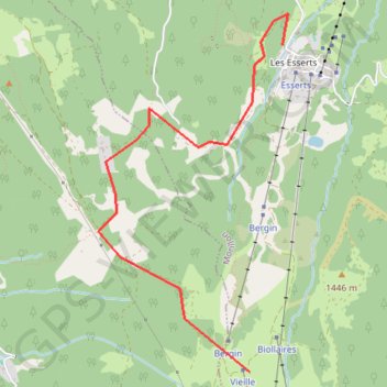 Sentier balisé été "l'Alpage de la Vieille" GPS track, route, trail
