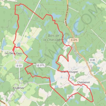 Les-Deux-Fays Etangs de la Bresse Comtoise GPS track, route, trail