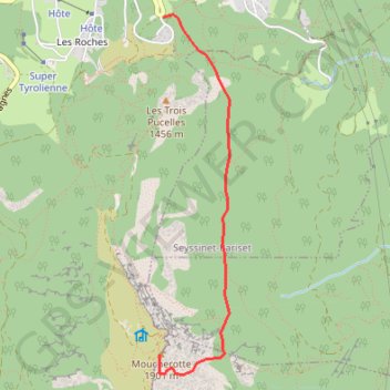 Le Moucherotte GPS track, route, trail