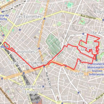 Paris (75000) GPS track, route, trail