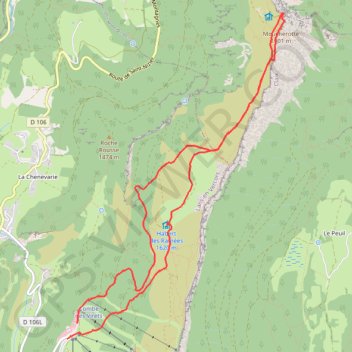 Moucherotte par Lans en Vercors GPS track, route, trail