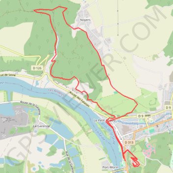 Les andelys chateau gaillard GPS track, route, trail