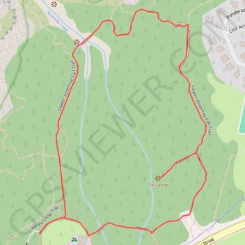 Lower Yosemite Falls Loop GPS track, route, trail