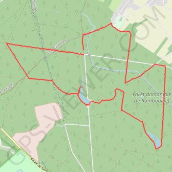 Le Bois Domanial de la Pommeraie (78 - Yvelines) GPS track, route, trail