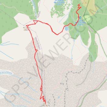 Pic du Canigou depuis les Cortalet GPS track, route, trail