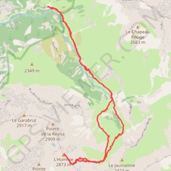 L'Homme GPS track, route, trail