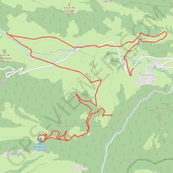Benou tranquille GPS track, route, trail