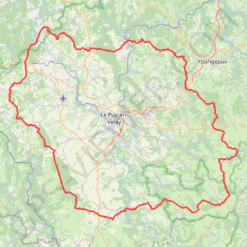GR40 Tour du Velay (Haute-Loire) GPS track, route, trail