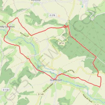 L'Arbre de la Bonne Entente - Grandcourt GPS track, route, trail