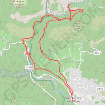 Les Gorges de la Siagne GPS track, route, trail