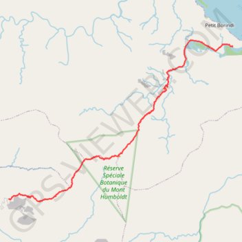 Traversière Mont Humbold GPS track, route, trail