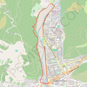 Chemin de Caguerenard GPS track, route, trail