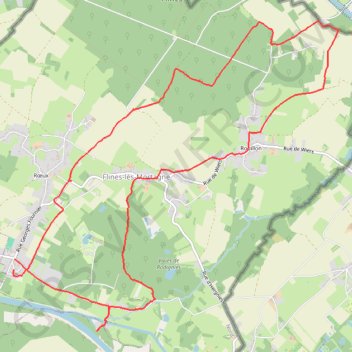 Forêt de Flines GPS track, route, trail