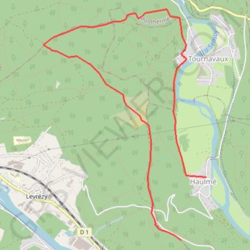 OpenLayers.Feature.Vector_18742 GPS track, route, trail