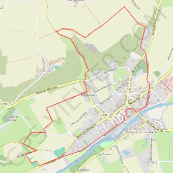 Boucle autour d'Ebreuil GPS track, route, trail