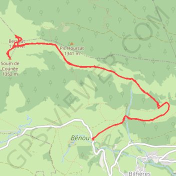 Soum de Counée et pic Barsaut GPS track, route, trail
