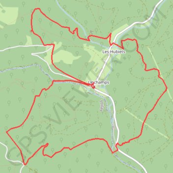 La promenade de la Roche du Saut Thibault GPS track, route, trail