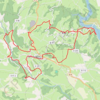 Les Gorges de la Loire et le Val d'Isable - Saint-Polgues GPS track, route, trail