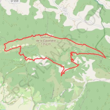 Baronnies - La Clavelière GPS track, route, trail