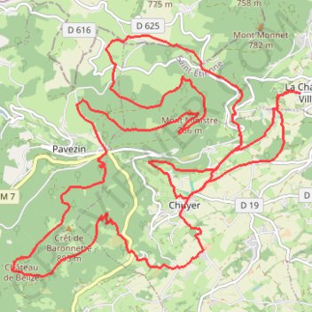 Mil'pattes GPS track, route, trail