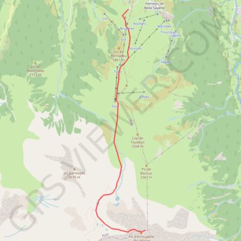 Pic d'Estos (Pic d'Arrouyette) GPS track, route, trail