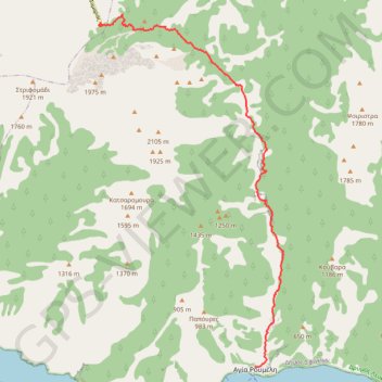 Gorges de Samaria GPS track, route, trail