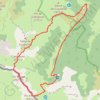 Crête Pic Rouge-Aillary en circuit depuis piste de Bélonce GPS track, route, trail
