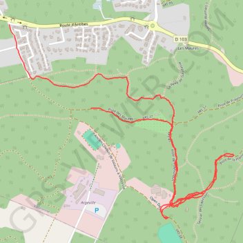 Le circuit du Carton GPS track, route, trail