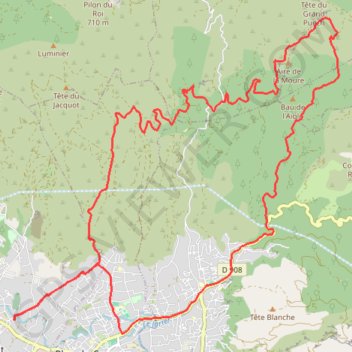 La Montade, la Moure, vallon de la Vache GPS track, route, trail