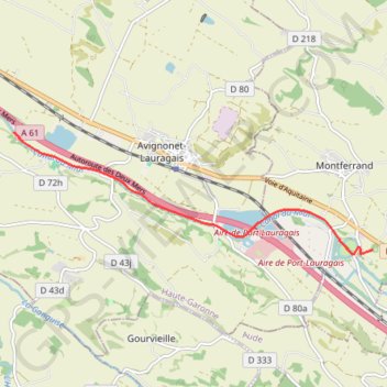 En Cassan - Col de Naurouze (Canal du Midi) GPS track, route, trail