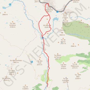 Pic de Maubermé GPS track, route, trail