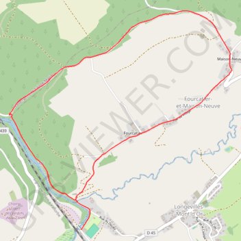 Doubs Rando' - Les gorges du Fourperet - Les Longevilles-Mont-d'Or GPS track, route, trail