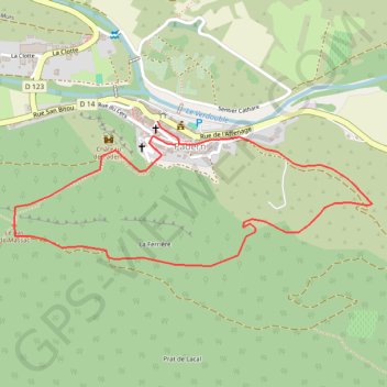 En Corbières - Le Château - Padern GPS track, route, trail