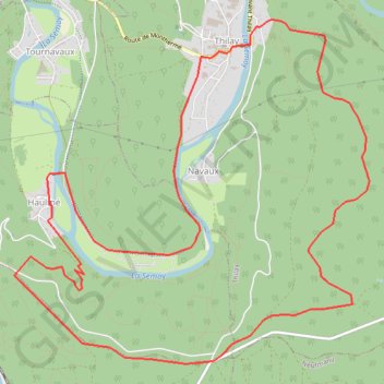 OpenLayers.Feature.Vector_16187 GPS track, route, trail