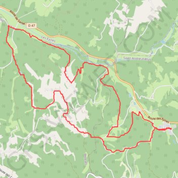 Saint-André d'Allas GPS track, route, trail