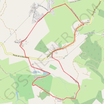 Marche autour de la Barollière GPS track, route, trail