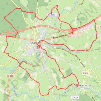 Marche du Bœuf - Charolles GPS track, route, trail