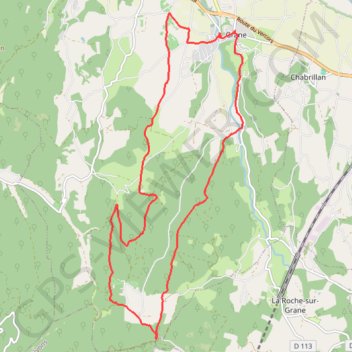 Vallée de la Drôme Diois - Bois de la Dame GPS track, route, trail