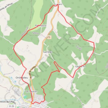 Cazals - Luzier GPS track, route, trail