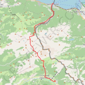 Saint-Gingolph - La Chapelle-d'Abondance GPS track, route, trail