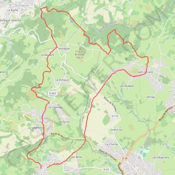 Chaussan-Cornavent-Chapelle GPS track, route, trail